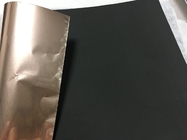 Μαυρισμένο μαύρο επιφάνειας φύλλο αλουμινίου χαλκού επεξεργασίας 18um 35um κυλημένο 70um